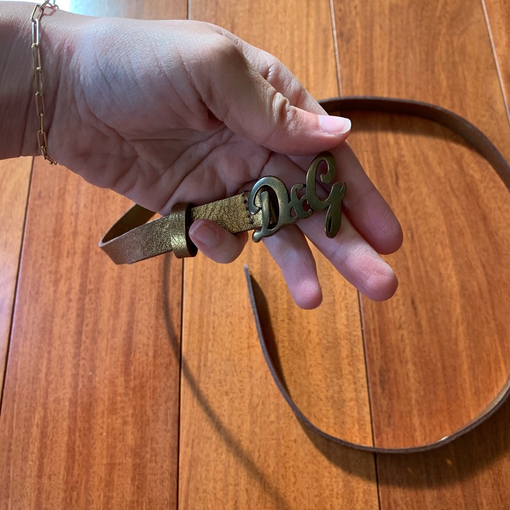 Dolce & Gabbana Gold Belt